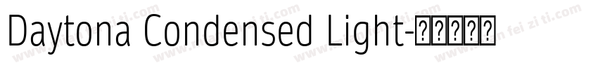 Daytona Condensed Light字体转换